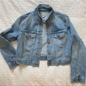 J. Crew cropped denim jacket